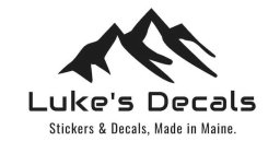 LUKE'S DECALS STICKERS & DECALS, MADE IN MAINE