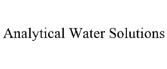 ANALYTICAL WATER SOLUTIONS