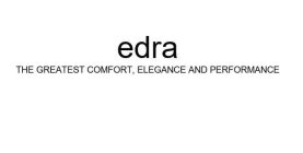 EDRA THE GREATEST COMFORT, ELEGANCE AND PERFORMANCE