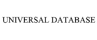 UNIVERSAL DATABASE