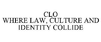 CLO WHERE LAW, CULTURE AND IDENTITY COLLIDE