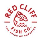 RED CLIFF FISH CO. THE PRIDE OF SUPERIOR