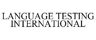 LANGUAGE TESTING INTERNATIONAL
