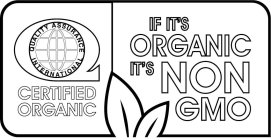 Q QUALITY ASSURANCE INTERNATIONAL CERTIFIED ORGANIC IF IT'S ORGANIC IT'S NON GMO