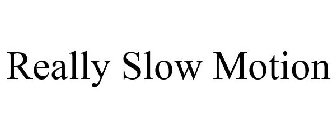 REALLY SLOW MOTION
