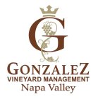 GONZALEZ VINEYARD MANAGEMENT NAPA VALLEY