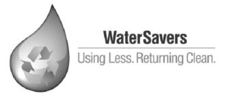 WATERSAVERS USING LESS. RETURNING CLEAN.