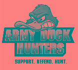 ARMY DUCK HUNTERS SUPPORT. DEFEND. HUNT.