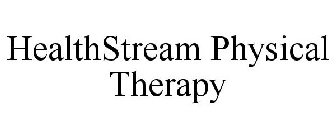 HEALTHSTREAM PHYSICAL THERAPY