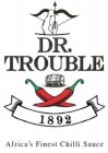 DR. TROUBLE 1892 AFRICA'S FINEST CHILLI SAUCE