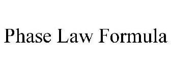 PHASE LAW FORMULA