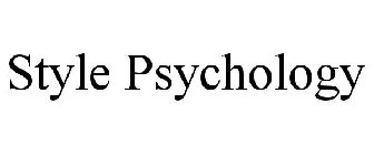 STYLE PSYCHOLOGY