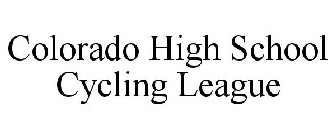 COLORADO HIGH SCHOOL CYCLING LEAGUE