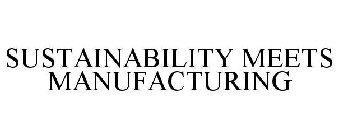 SUSTAINABILITY MEETS MANUFACTURING