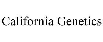 CALIFORNIA GENETICS