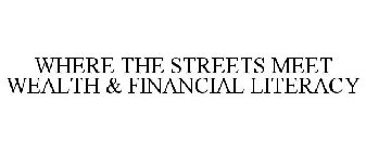 WHERE THE STREETS MEET WEALTH & FINANCIAL LITERACY