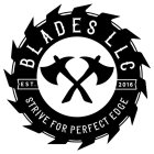 BLADES LLC STRIVE FOR THE PERFECT EDGE EST. 2016