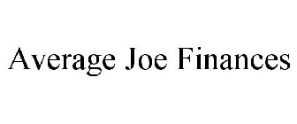 AVERAGE JOE FINANCES