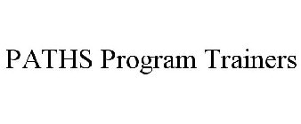 PATHS PROGRAM TRAINERS