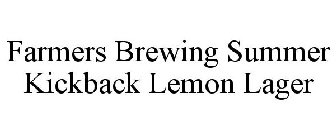 FARMERS BREWING SUMMER KICKBACK LEMON LAGER