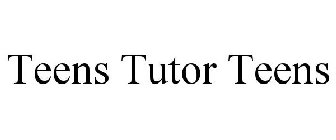 TEENS TUTOR TEENS