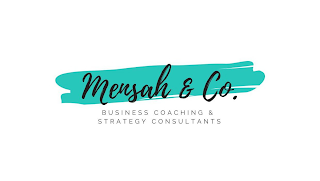 MENSAH & CO. BUSINESS COACHING & STRATEGY CONSULTANTS