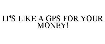 IT'S LIKE A GPS FOR YOUR MONEY!