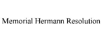 MEMORIAL HERMANN RESOLUTION