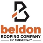 B BELDON ROOFING COMPANY 75TH ANNIVERSARY