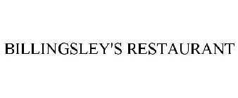 BILLINGSLEY'S RESTAURANT
