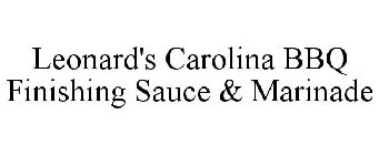 LEONARD'S CAROLINA BBQ FINISHING SAUCE &MARINADE