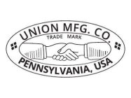 UNION MFG. CO. TRADE MARK PENNSYLVANIA, USA