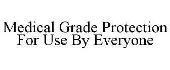 MEDICAL GRADE PROTECTION FOR USE BY EVERYONE
