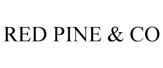 RED PINE & CO