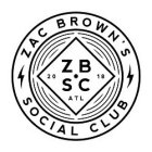 ZAC BROWN'S SOCIAL CLUB Z B S C ATL 2018