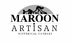 MAROON ARTISAN HISTORICAL CANDLES