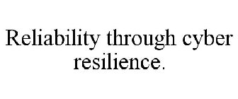 RELIABILITY THROUGH CYBER RESILIENCE.