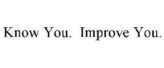 KNOW YOU. IMPROVE YOU.
