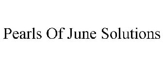 PEARLS OF JUNE SOLUTIONS