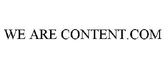 WE ARE CONTENT.COM