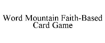WORD MOUNTAIN FAITH-BASED CARD GAME