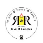 RECYCLE REUSE RESCUE RR & RR EST. 2018 R & R CANDLES
