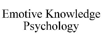 EMOTIVE KNOWLEDGE PSYCHOLOGY