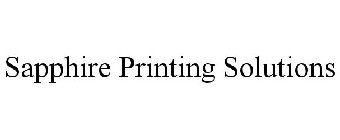 SAPPHIRE PRINTING SOLUTIONS