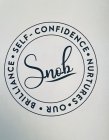 S.N.O.B (S)ELF-CONFIDENCE (N)URTURES (O)UR (B)RILLIANCE