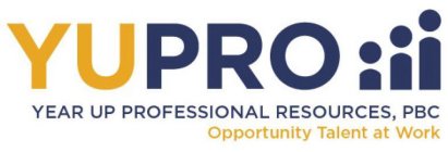 YUPRO YEAR UP PROFESSIONAL RESOURCES, PBC OPPORTUNITY TALENT AT WORK