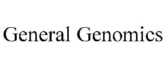 GENERAL GENOMICS