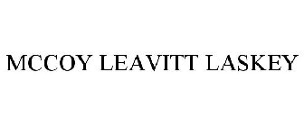 MCCOY LEAVITT LASKEY