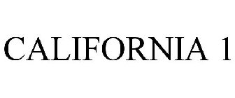CALIFORNIA 1