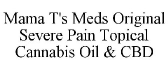MAMA T'S MEDS ORIGINAL SEVERE PAIN TOPICAL CANNABIS OIL & CBD